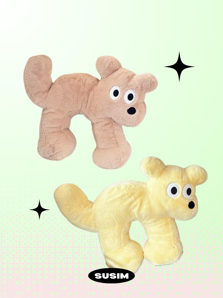 수심 Doggy Cushion(2 color) 강아지 등 쿠션 베개 유니크 침대 소파