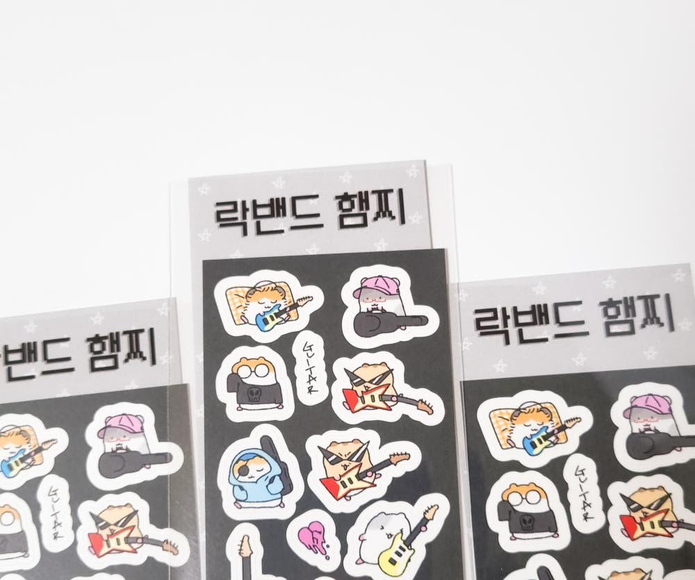 [도순상점] 락밴드햄찌 스티커