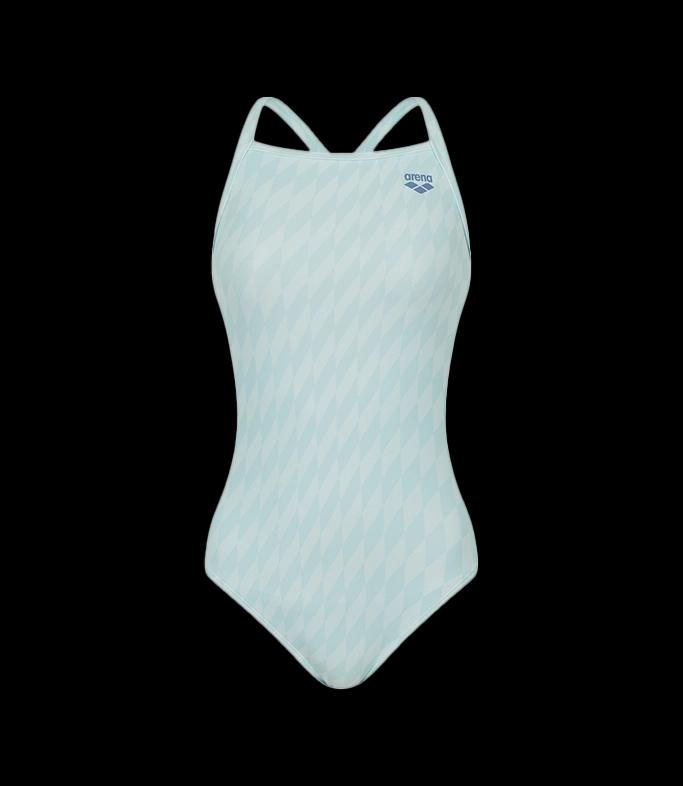 체커보드 원피스 드롭백