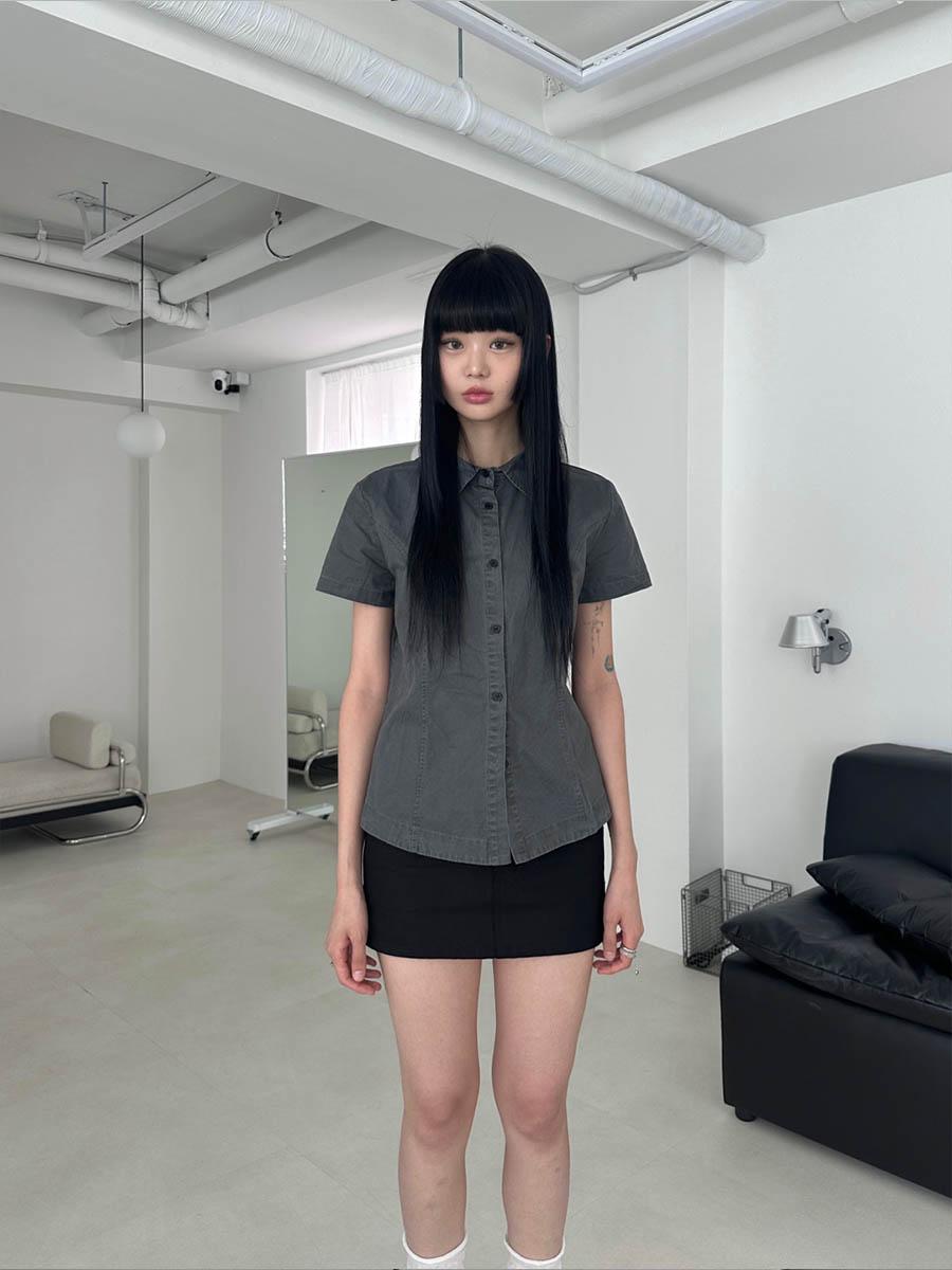 Washed regular shirt