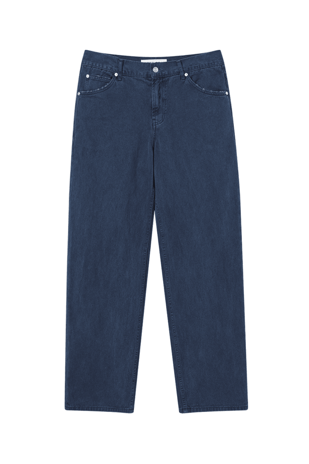 더스티드 레귤러 데님 진스 네이비