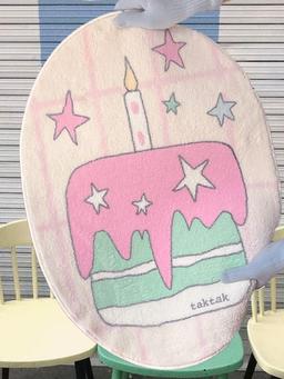 Y2K Mint Cake Star Cutie Rug 민트 케이크 귀여운 러그