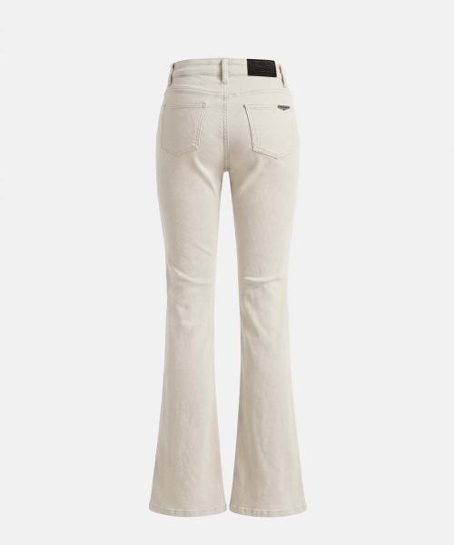 702 Low-Rise Bootcut Pants - Cream
