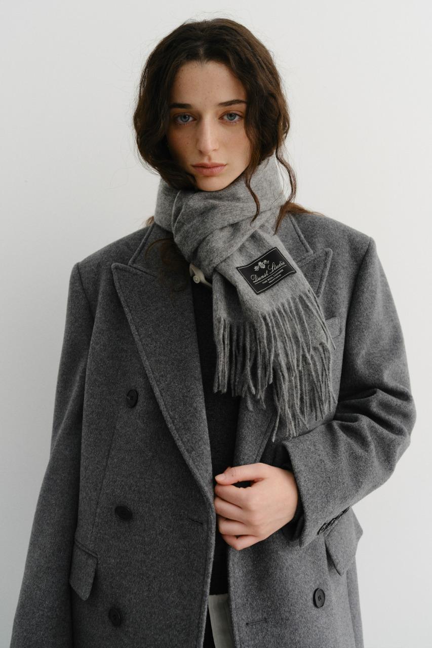 [HOLIDAY] UNISEX CASHMERE MUFFLER MELANGE GREY