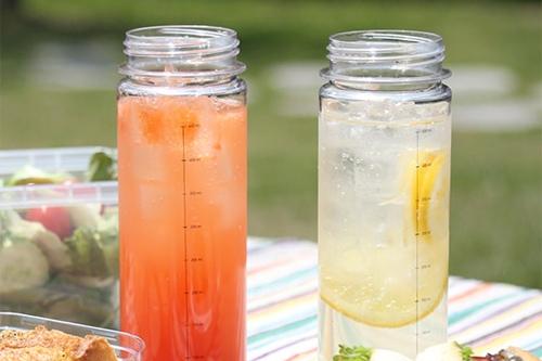 미니 눈금보틀 500ML 휴대용 투명 텀블러