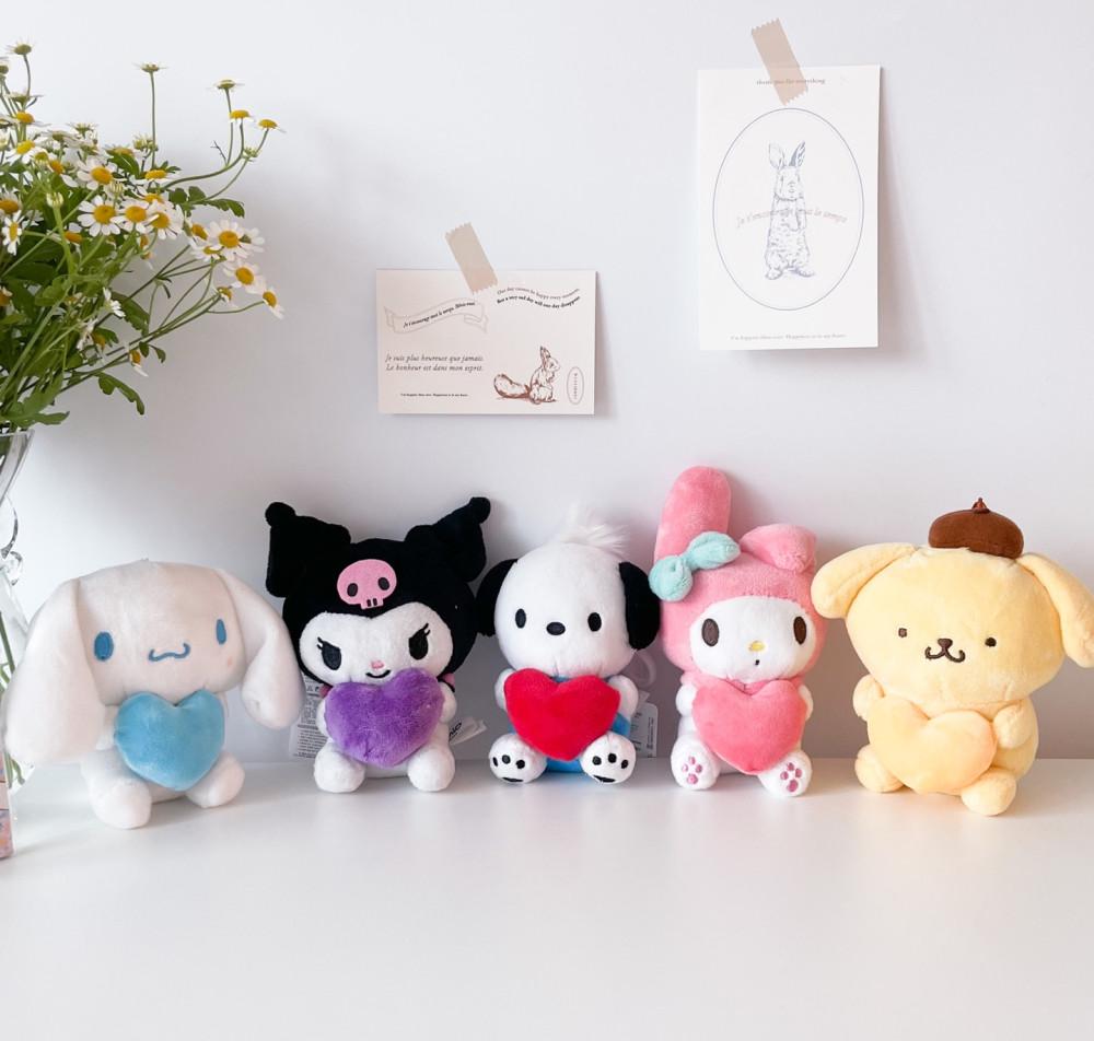 산리오인형 가방고리 20종 / 마이멜로디 쿠로미 폼폼푸린 시나모롤 포차코 키티 / 키링 졸업식