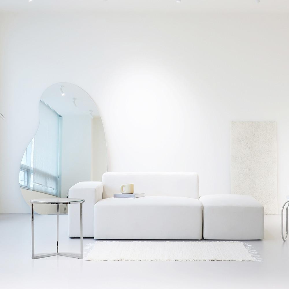 아이와비 버터 아쿠아텍스 방수패브릭 2인 소파(스툴추가)