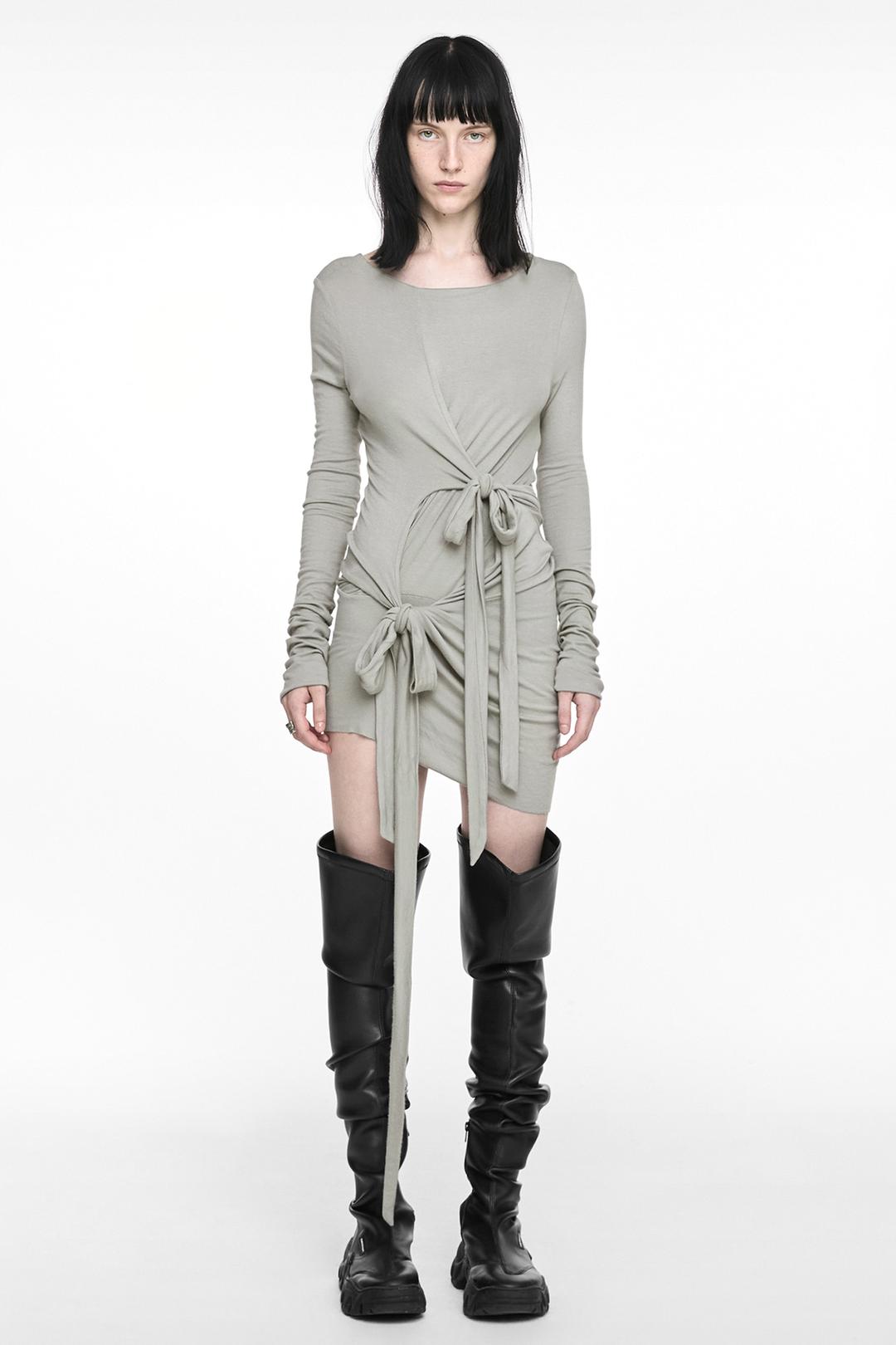 TWINE MINI DRESS DUSTY BEIGE