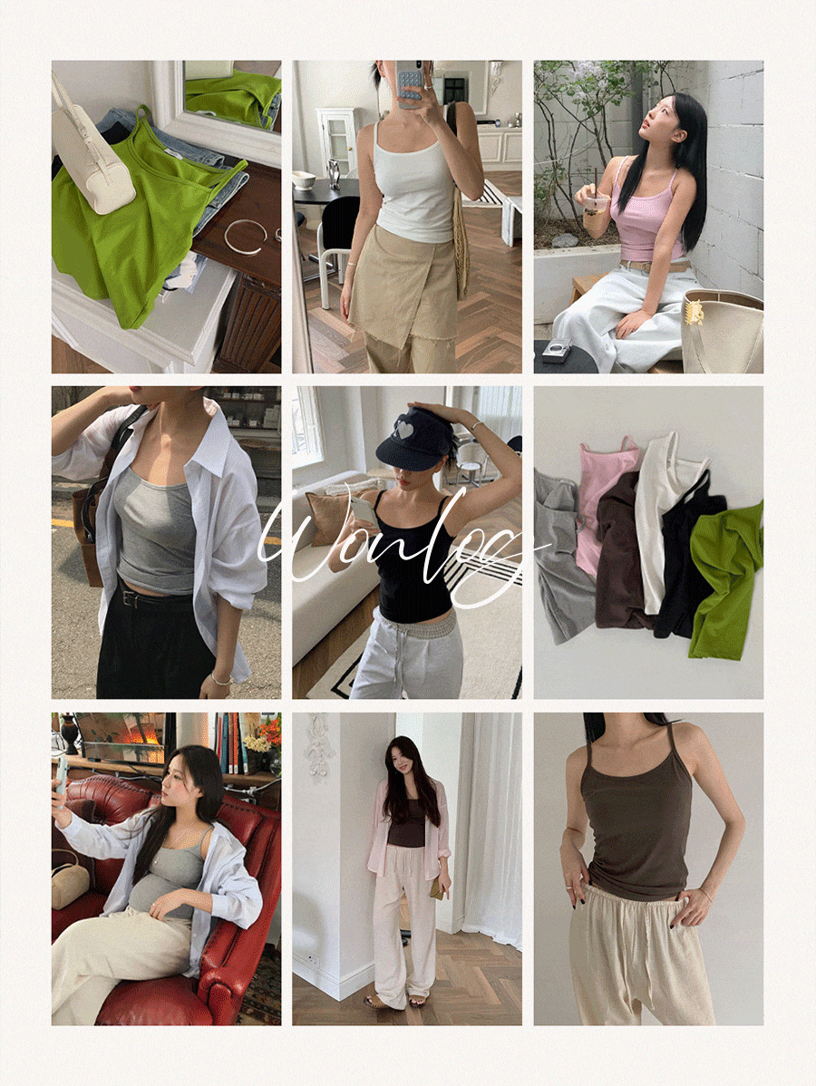 원로그 혜임 Pick! [얼리썸머ෆ/6color] WONT 치즈 데일리 슬리브