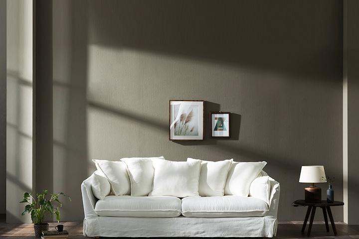 [5%쿠폰] 로니에 3인용 폴쉬 린넨 워셔블 패브릭소파 [PL107]