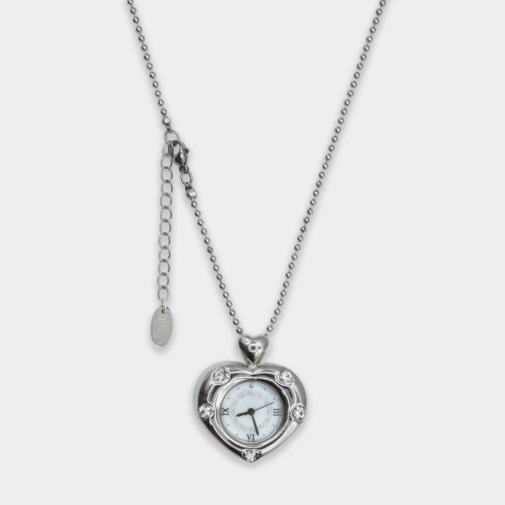 그럼피스터프 Twinkle Heart Clock Long Necklace