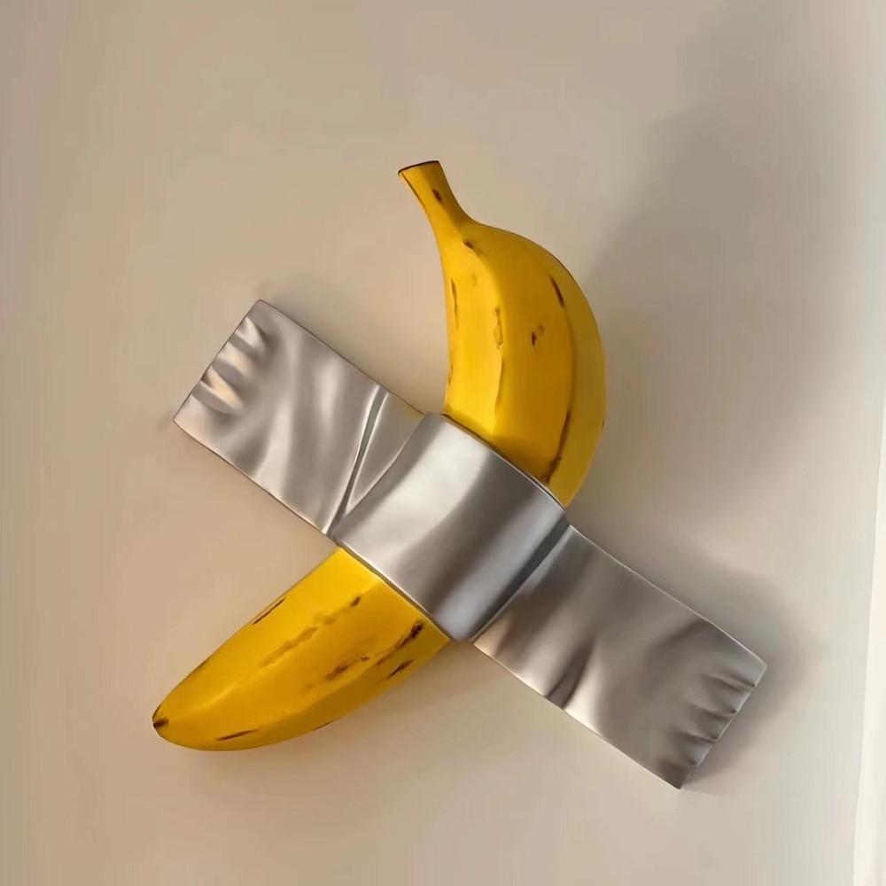 밀리언 달러 바나나 아트 조각상 벽걸이 장식품