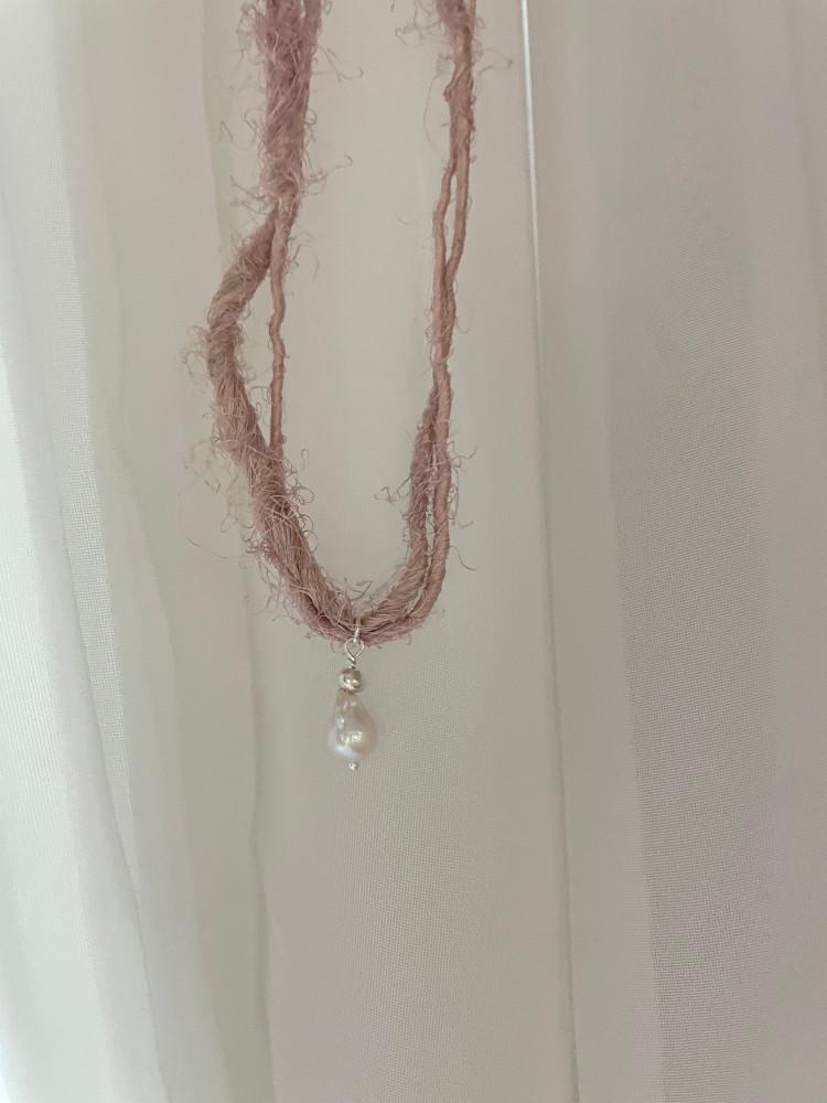 💓(베스트) 사리실크 진주팬던트 목걸이🎀🤎🤍