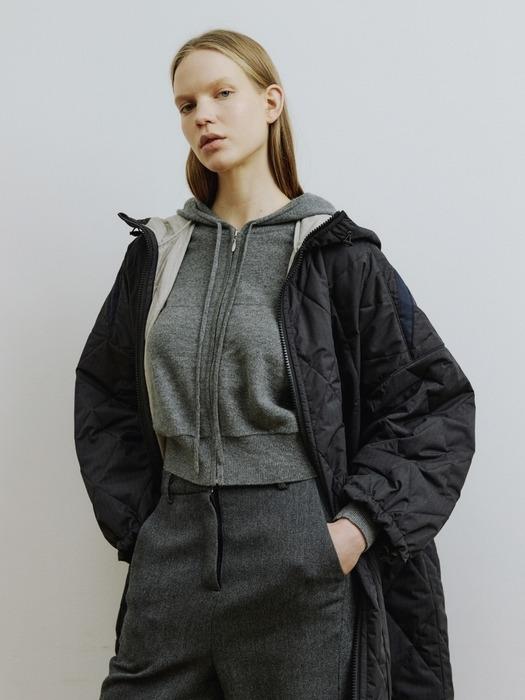ANDY reversible windbreaker coat [Dark Grey]