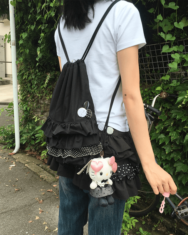dot frill gymsack ૮₍ ˶´ ꒳ `˶ ₎ა