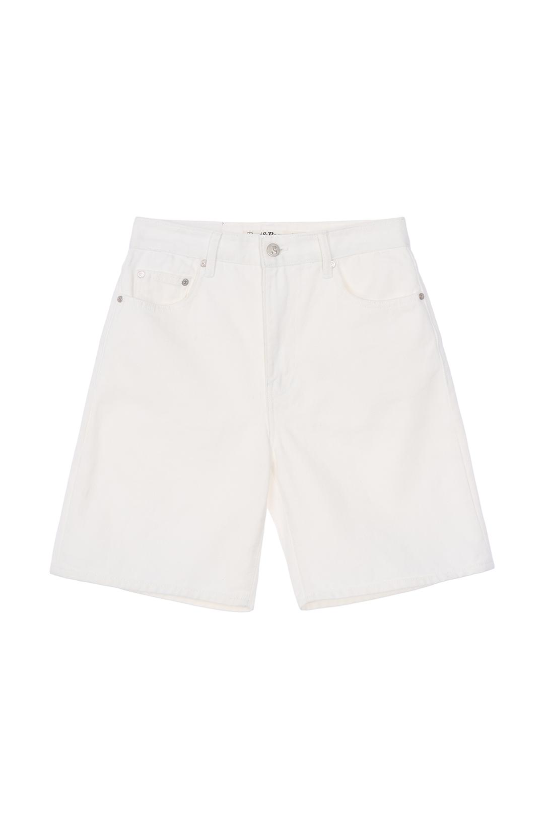 RR DENIM SHORTS - WHITE