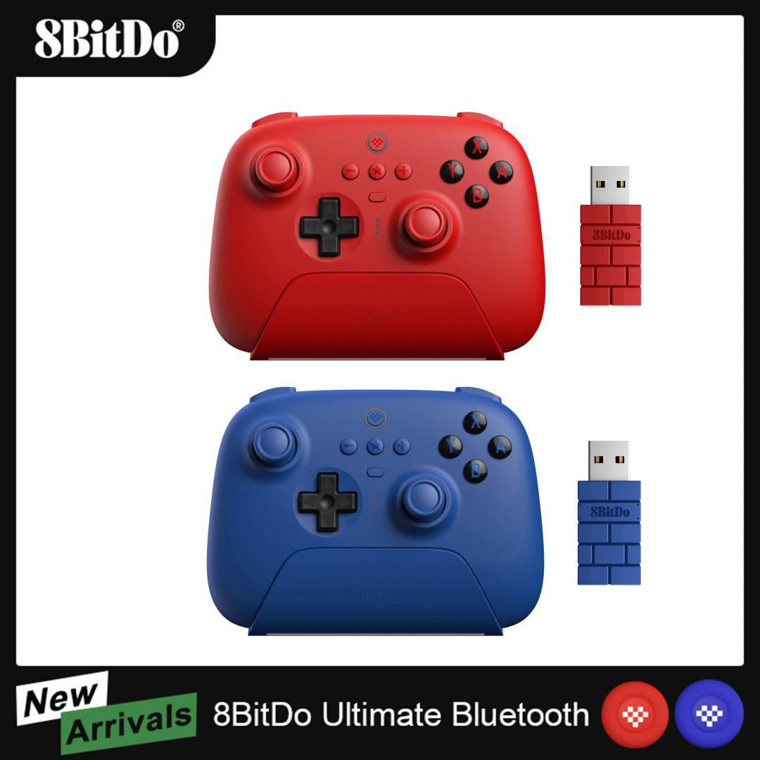 AKNES 8Bitdo 궁극의 블루투스 컨트롤러, 무선 게임패드, 홀 효과 감지 조이스틱, 스위치 윈도우 스팀용
