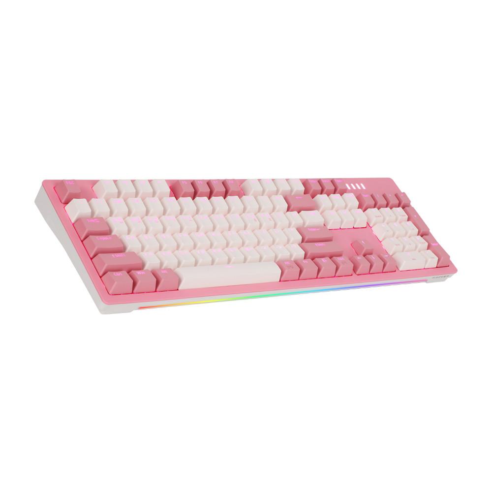 [ N도착 ] 앱코 AN02 RGB BAR 축교환 게이밍 기계식 키보드 핑크 적축
