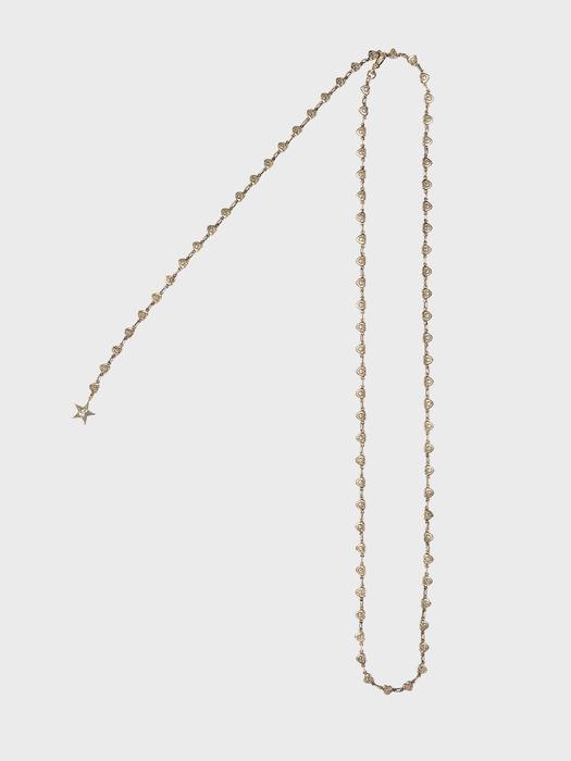 BABY CONCHO HEART BELLY CHAIN  NECKLACE (ANTIQUE GOLD)