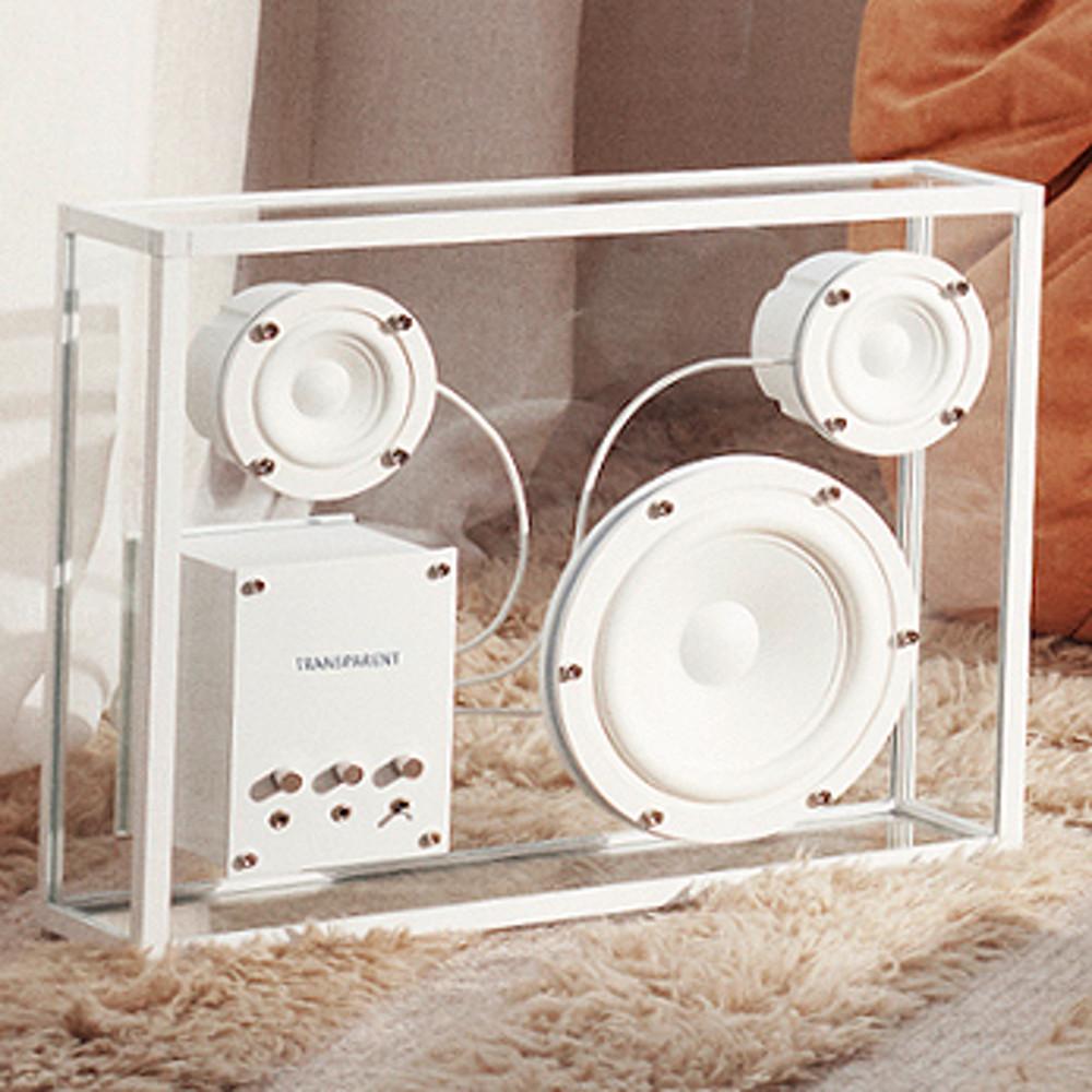 트랜스페어런트 라지 화이트 블랙 투명거실스피커 오드정식수입품 서울무료퀵서비스
