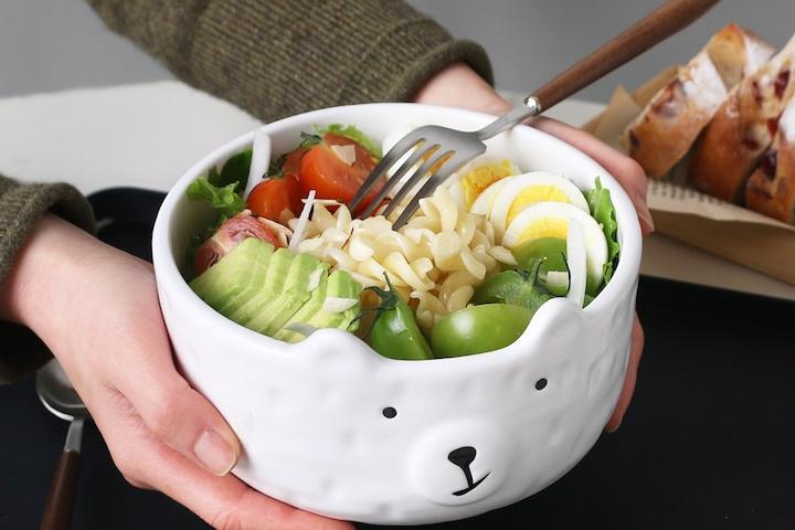 북극곰 곰돌이 디저트 식기 - 샐러드볼