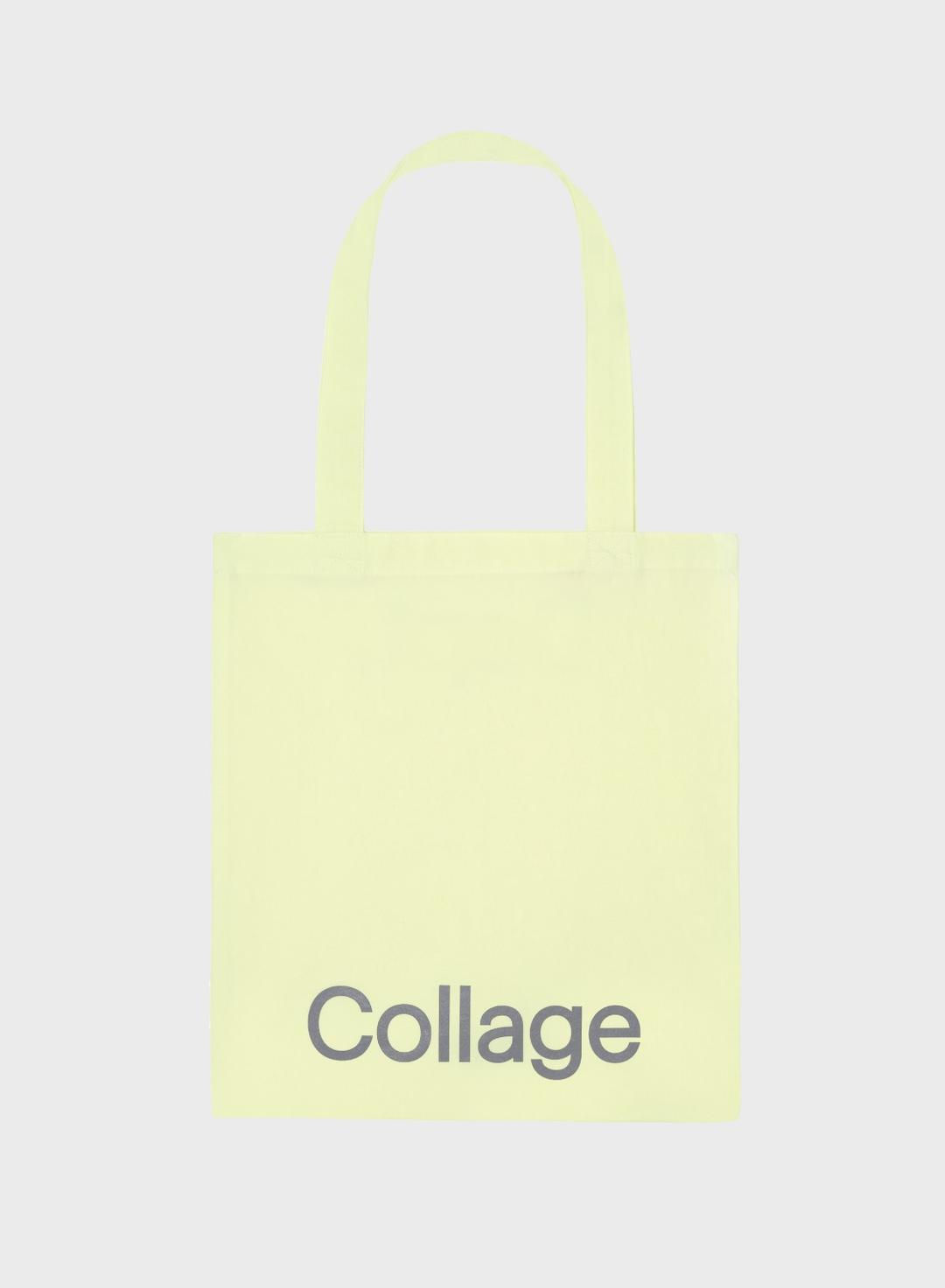 Collage Dept. Cotton Bag (Lemon Cream)