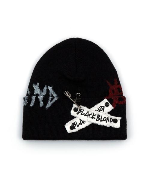 비비디 그래피티 로고 팻치 비니 (블랙)