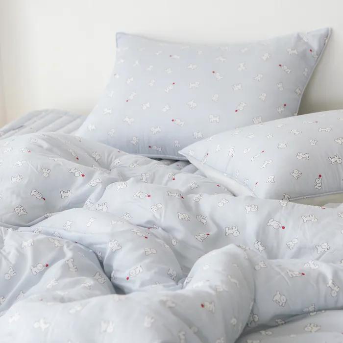 촉감극찬 에어리 모달 사계절 차렵이불(단품/세트) - 02 다우니 비숑 (SS/Q)