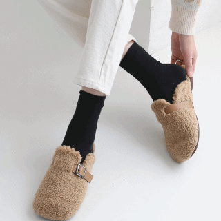 [주문폭주!/6차재입고예정]폭신 따뜻 뽀글이 털신 블로퍼 털슬리퍼-1692