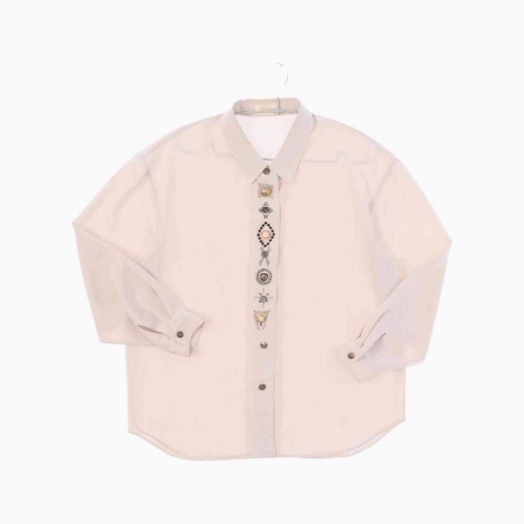 폴리 베이직 긴팔 셔츠 여자 FREE