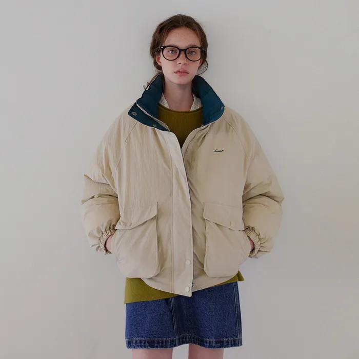 플렌티 레글런 패딩_Pail Beige