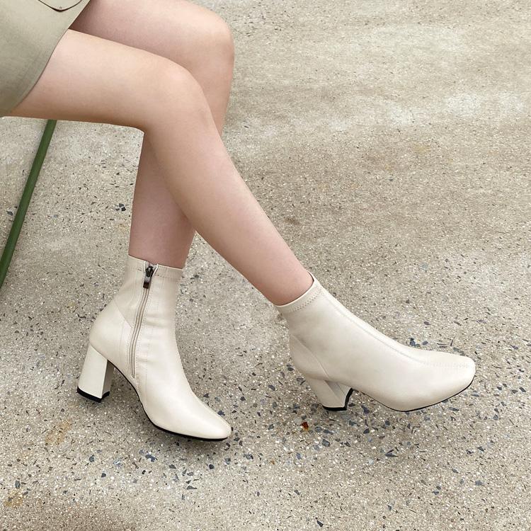 제이든 3type 베이직 스판 앵클부츠 3cm 5cm 7cm