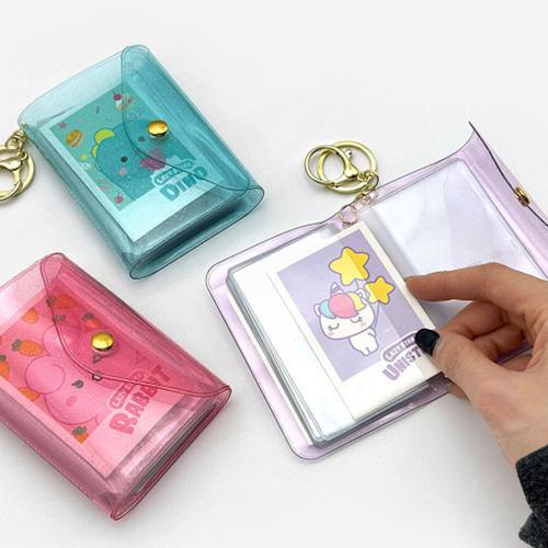 애니멀 미니 포토 앨범 키링 보관 포카홀더 가방 폴라로이드 자동차 열쇠고리