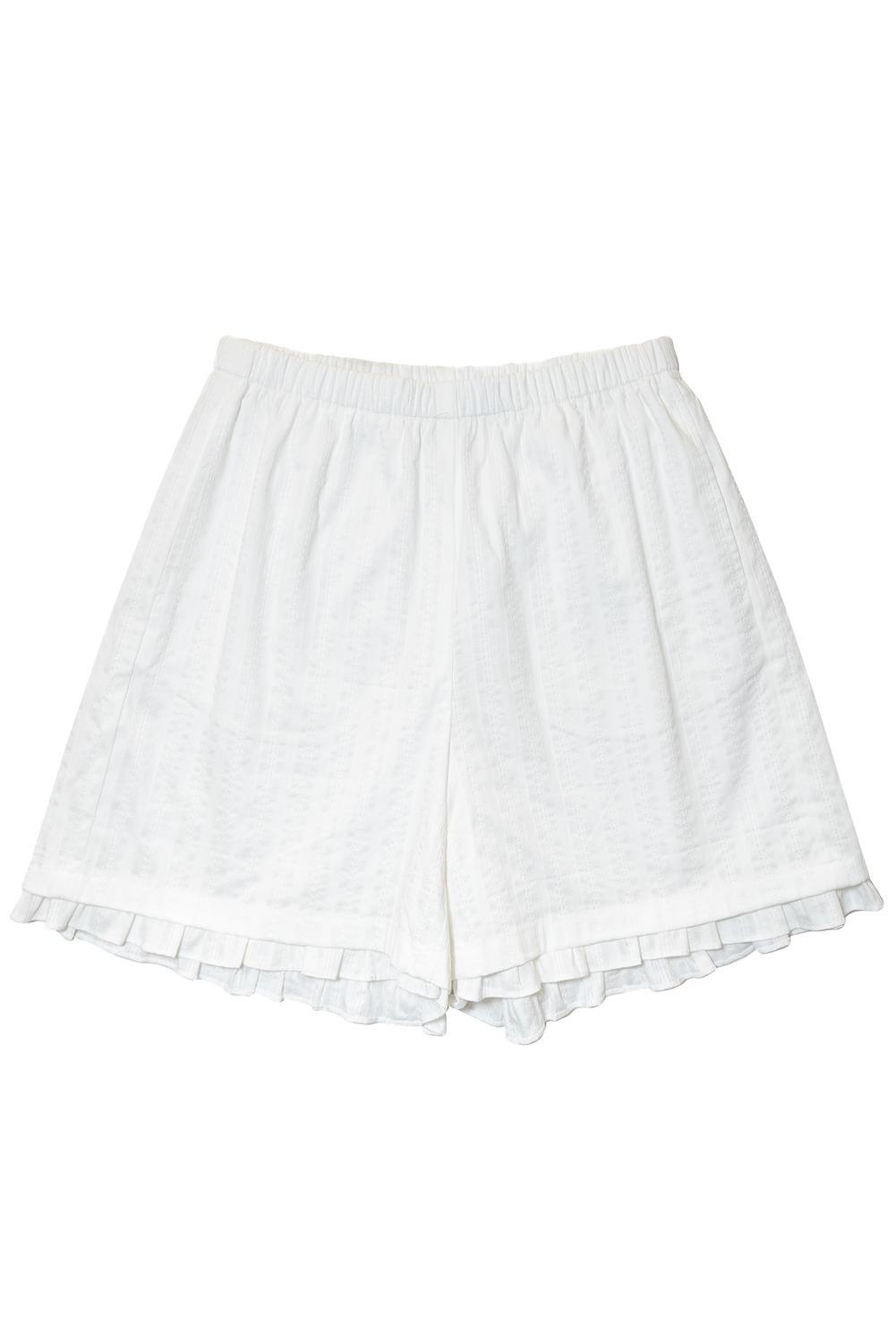 Baby Doll  Bermuda Shorts_WHITE