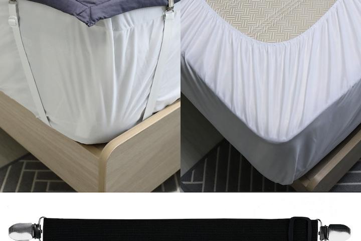 침대시트 고정집게 침대커버 매트리스커버 이불밀림방지클립 4개