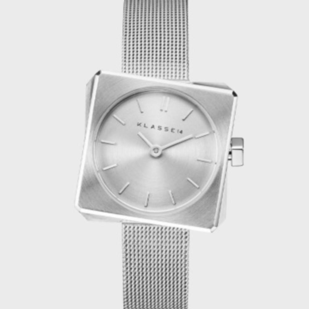 클라쎄14 스핀 실버 여성 메쉬 손목시계 25.5mm