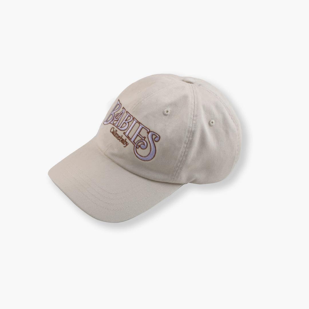 Babies Logo Embroidery Ball Cap (Beige)