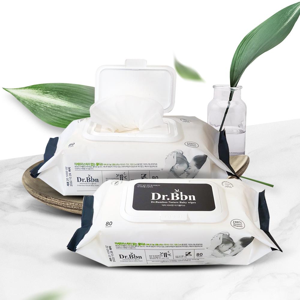 [닥터비비엔] 대나무 원단 100% 물티슈(80매)