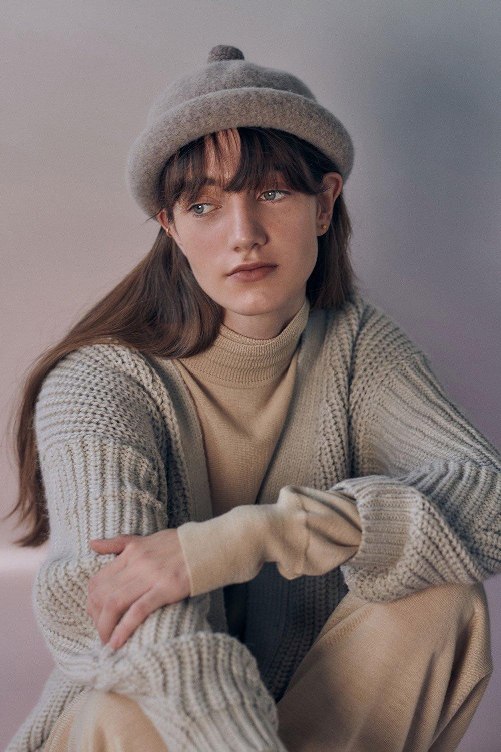 Solid Dotori Hat - Oatmeal