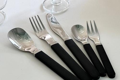 아노바 오레오 레트로 디저트 디너 커트러리 모음 (4 COLOR)