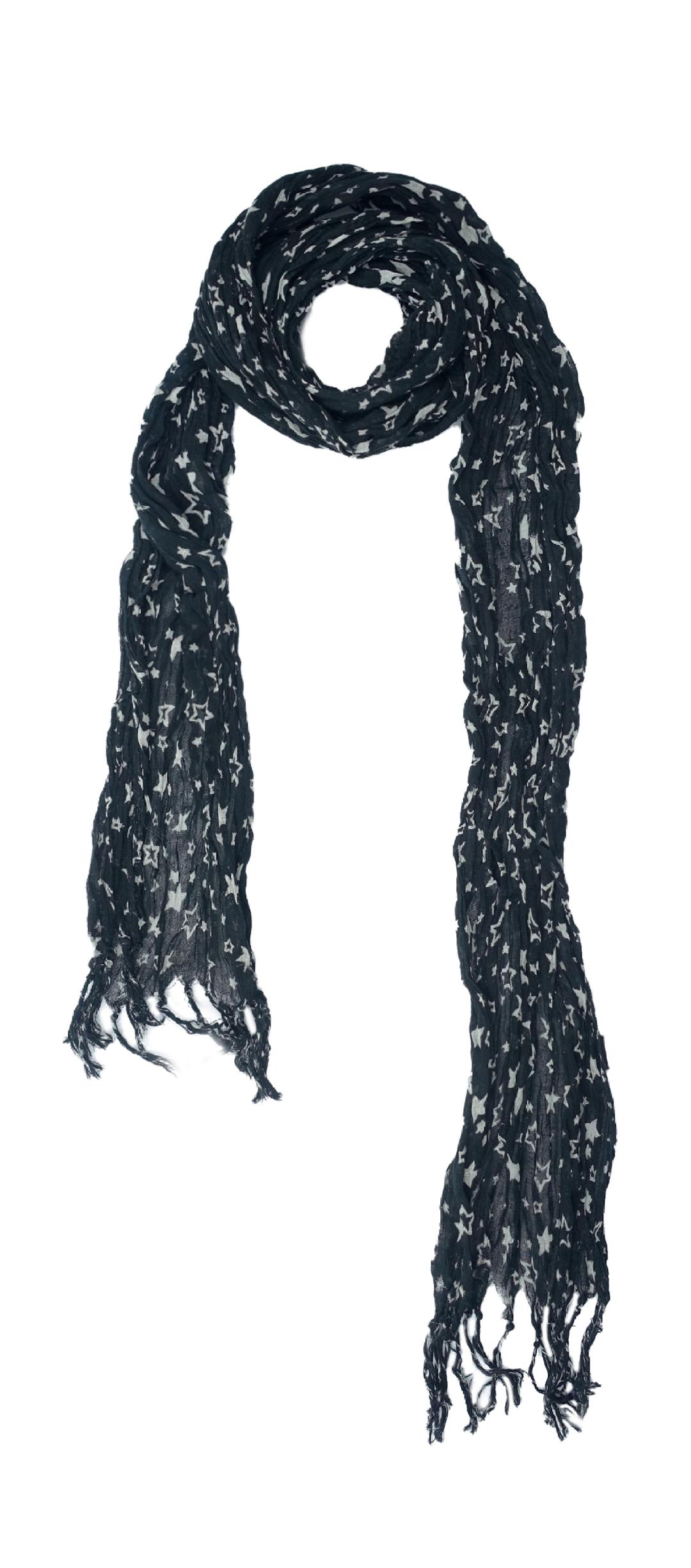 dot stars light scarf