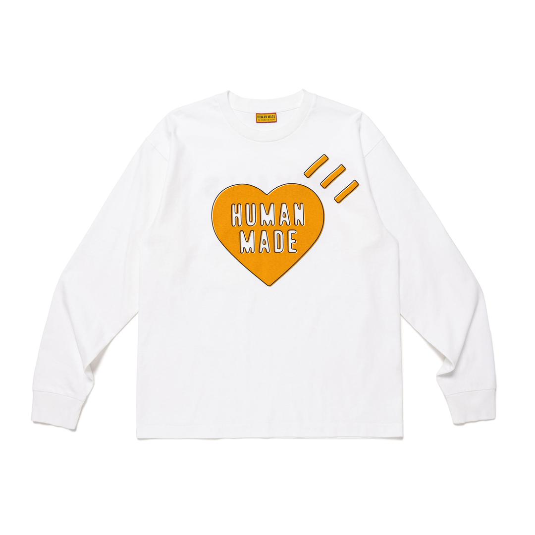 GRAPHIC L/S T-SHIRT - WHITE / L