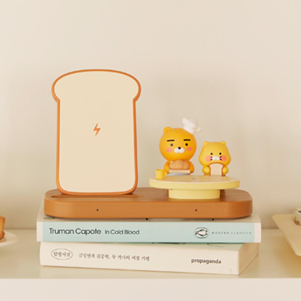 2in1무선충전거치대_베이커리 라이언&춘식이