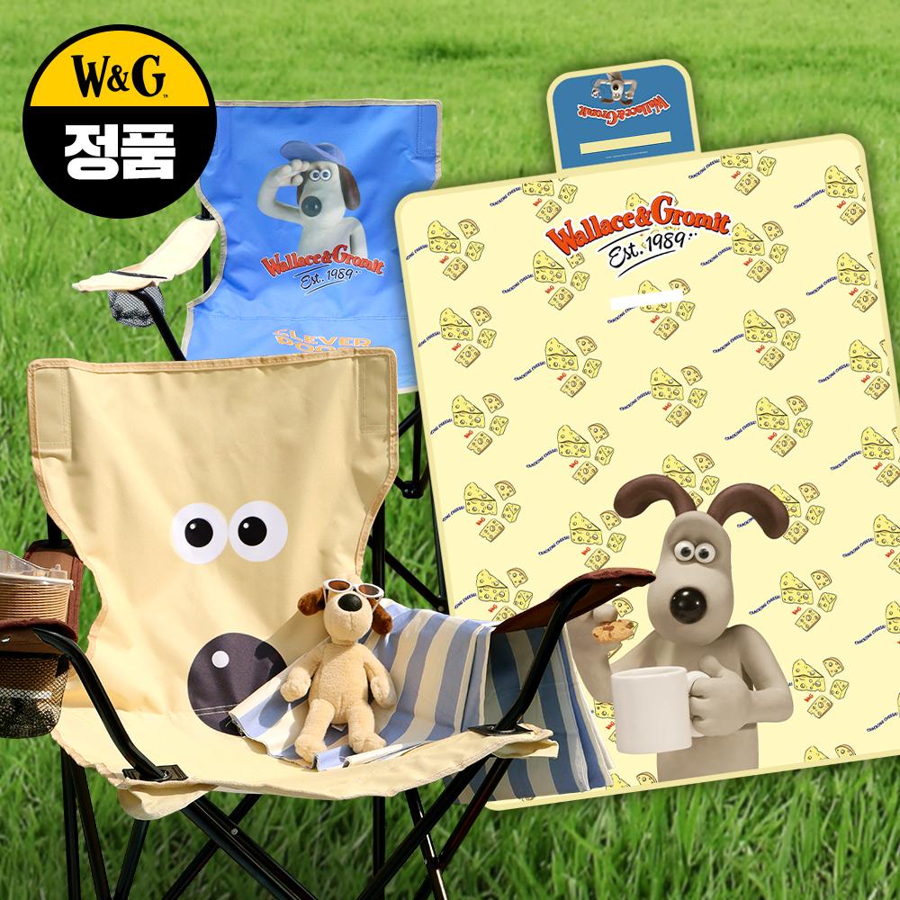 월레스와 그로밋 별나라 피크닉 선물 SET (캠핑의자 2개 + 피크닉 매트 S)