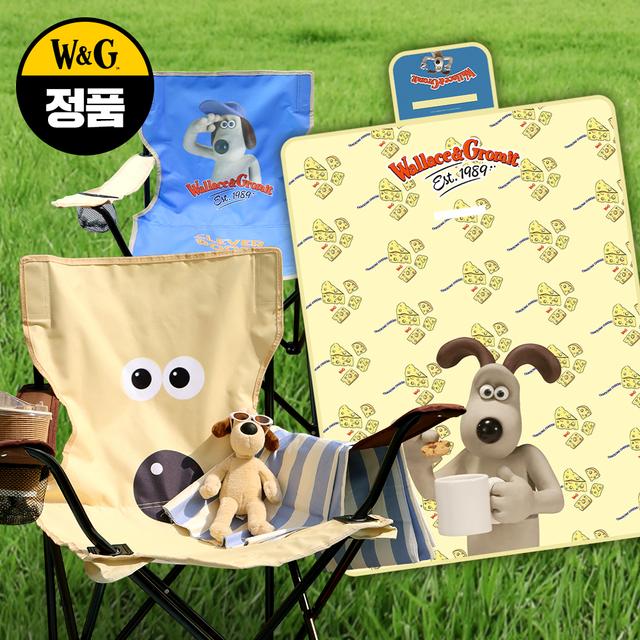 월레스와 그로밋 별나라 피크닉 선물 SET (캠핑의자 2개 + 피크닉 매트 S)