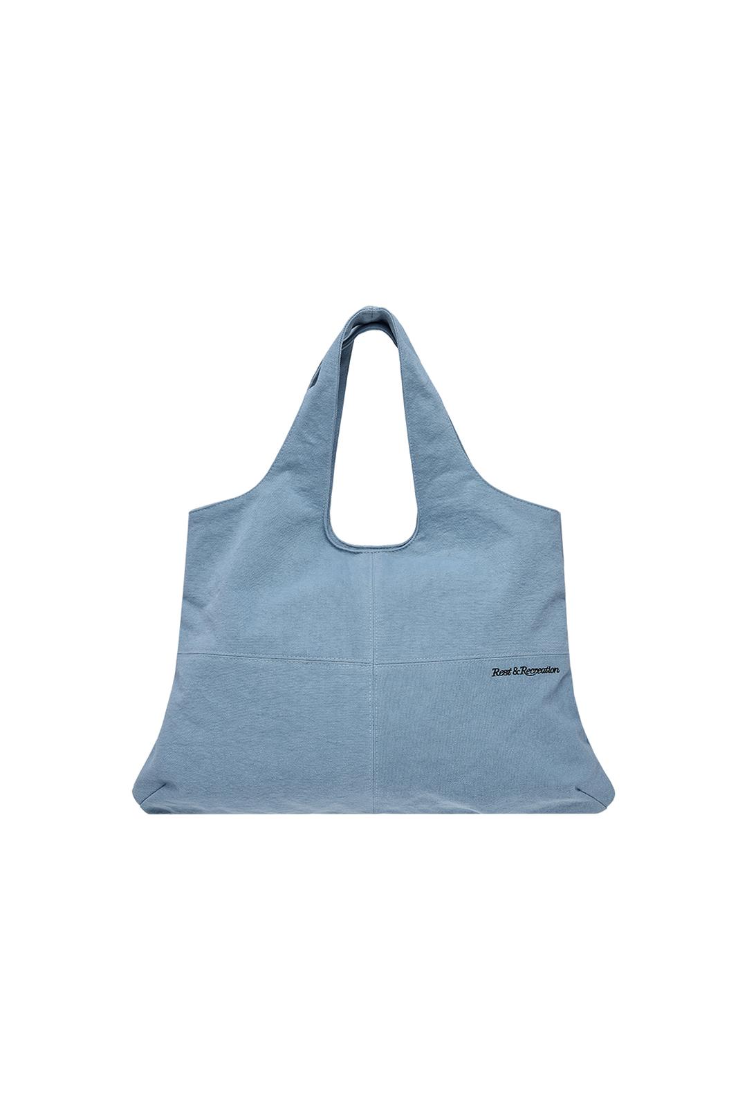 COTTON SHOULDER BAG - SKY BLUE