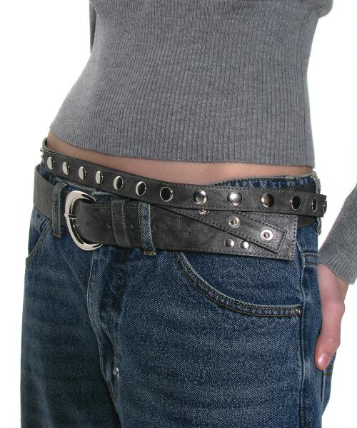 (세트) 쓰리웨이 더블 레이어드 벨트_그레이