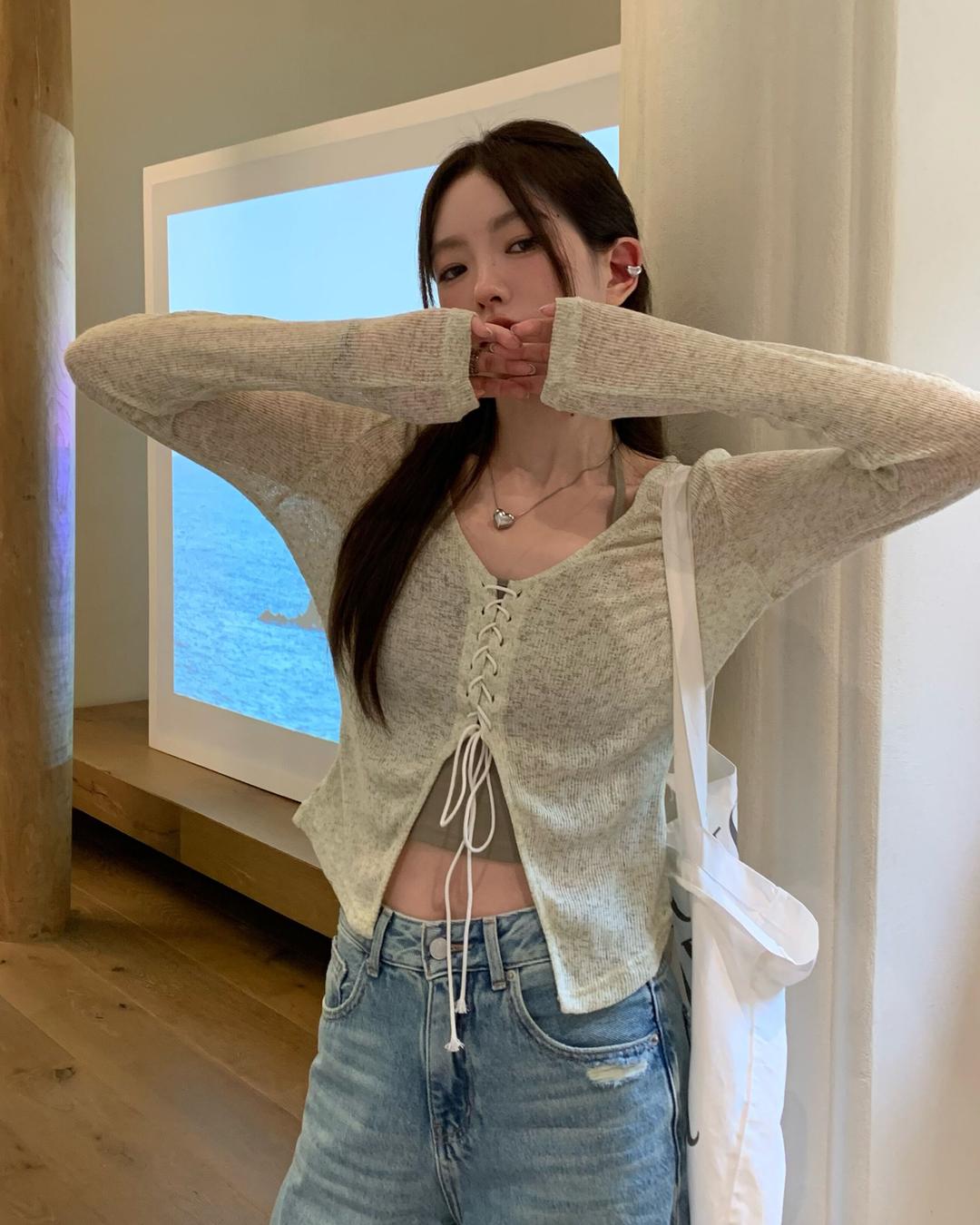 [당일출고][50%][ForYou] 톰스 여리 가디건 / 1color