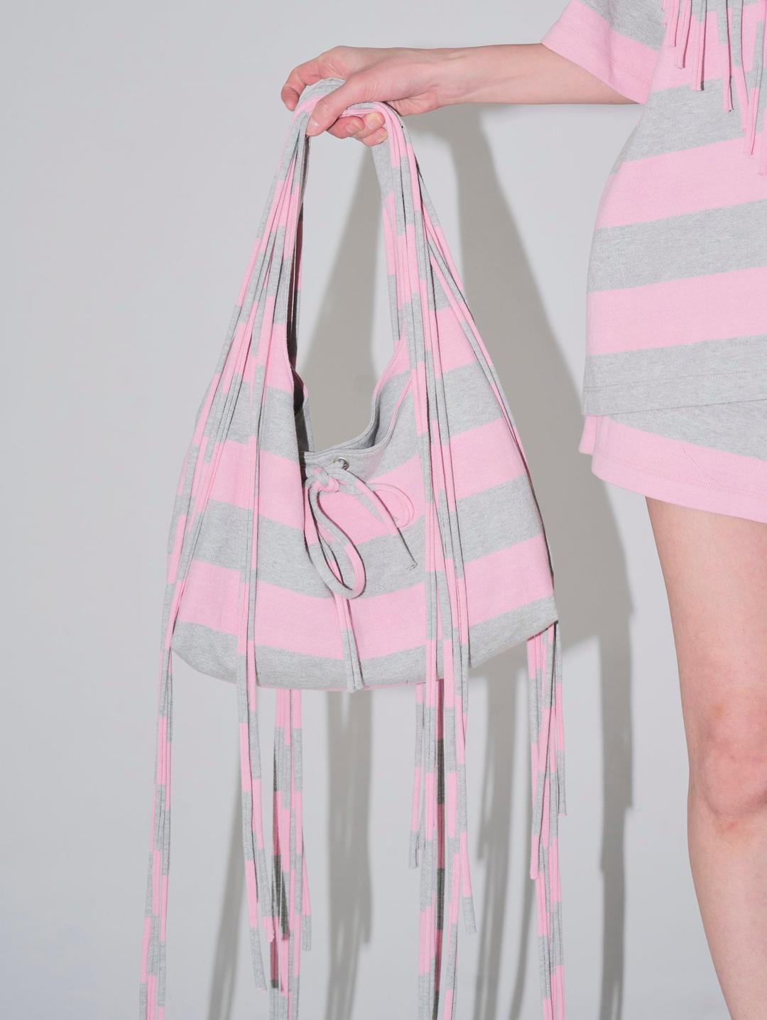 .polo string bag medium pink — .nibgnus