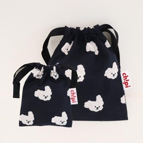 POPO Basic String Pouch(black)